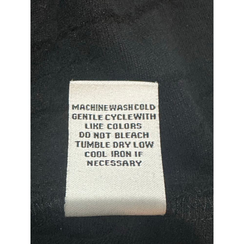 Habitat NWT Sz M Steady‎ Stream Cowl Pocket Tunic Top Linen Blend Black Crinkle - Picture 7 of 12